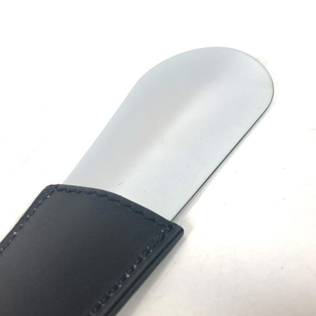 Berluti Berluti Shoehorn shoehorn interior Shoehorn Leather / Metal Black/Silver - view 5