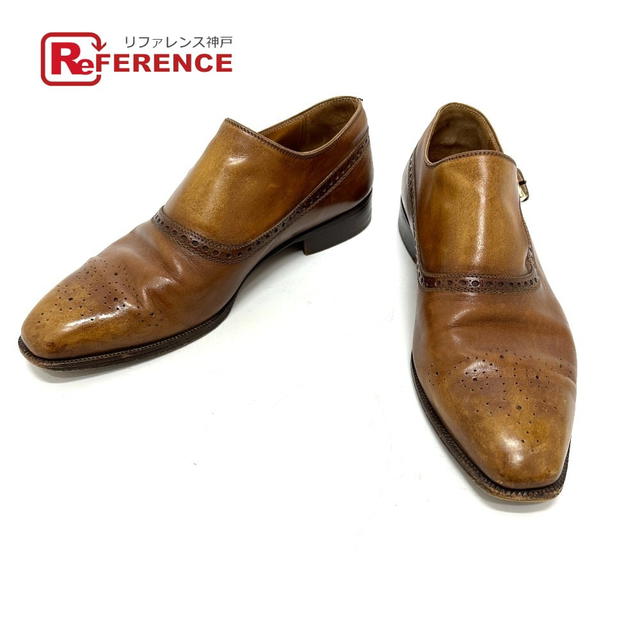 Berluti Berluti Side Single Monk strap Business shoes Leather Brown - view 1