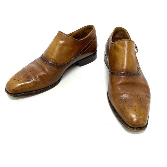 Berluti Berluti Side Single Monk strap Business shoes Leather Brown - view 2