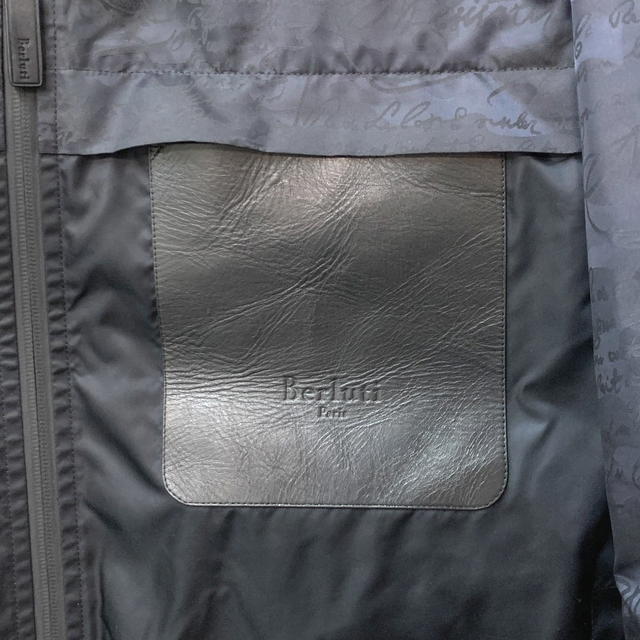 Berluti Berluti tops Calligraphy Zip up Parka Nylon Navy - view 4