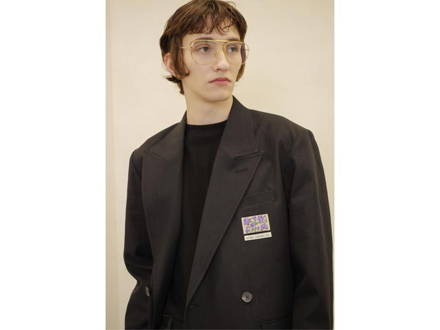 Beyond Closet Beyond Closet [Collection Line] Archive Double-Face Fabric Classic Long Jacket Black - view 3