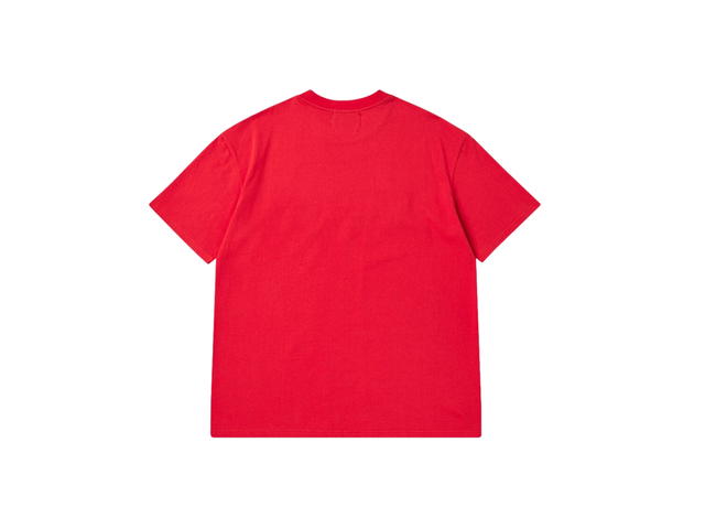 Beyond Closet Beyond Closet [Collection Line] Pearl Logo Heavy Weight Garment Cotton T-Shirt Red - view 2