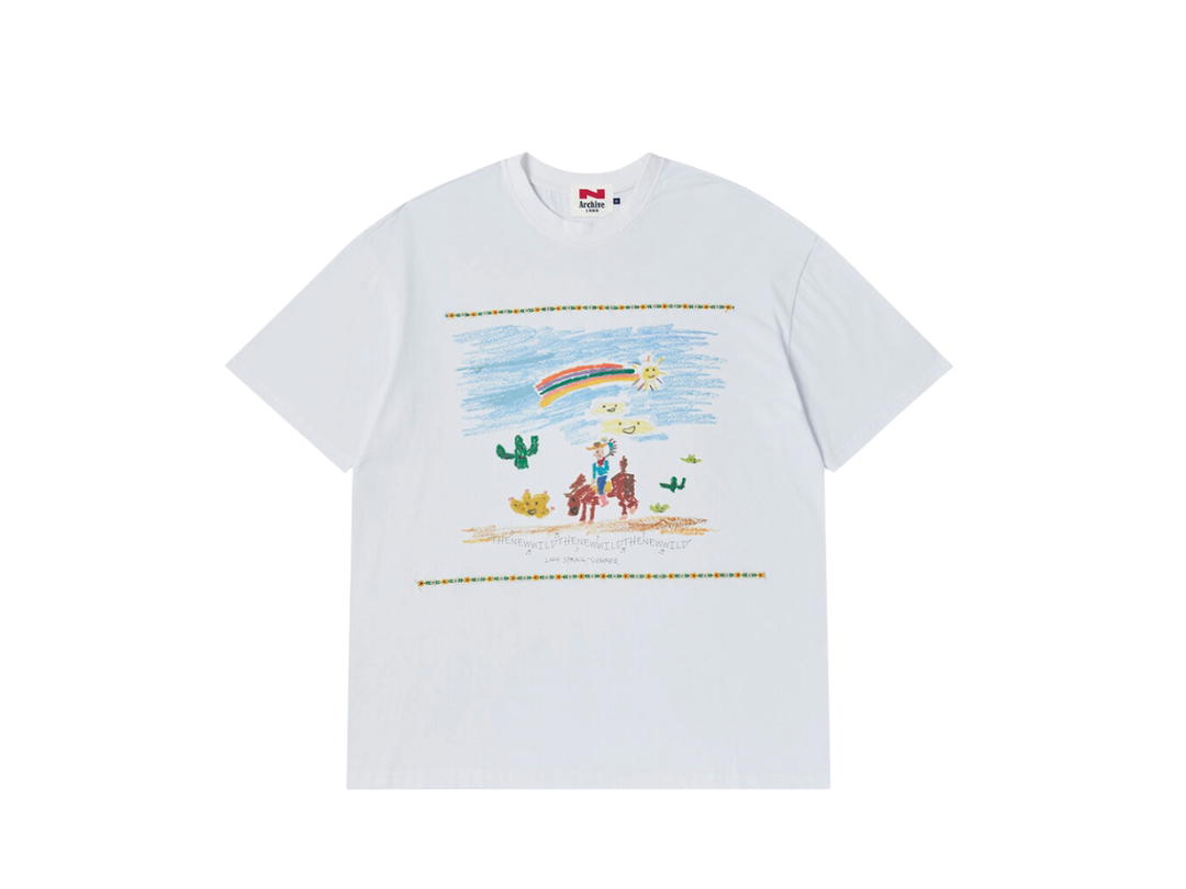 Beyond Closet Beyond Closet N Archive Hand Drawing Vintage Detail T-Shirt White