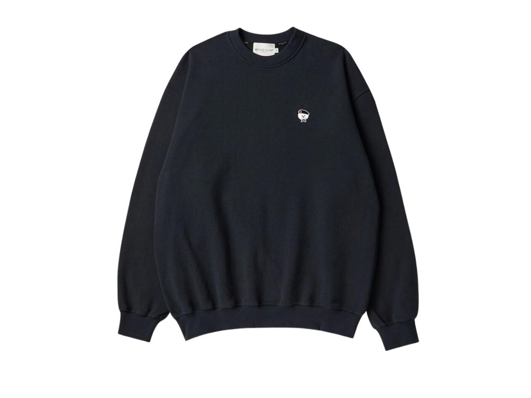 Beyond Closet Beyond Closet New Parisian Wappen Sweat Shirts Navy