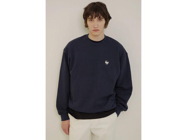 Beyond Closet Beyond Closet New Parisian Wappen Sweat Shirts Navy - view 3