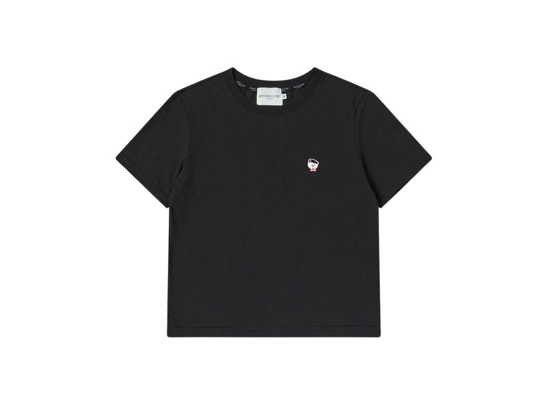 Beyond Closet Beyond Closet [Women'S Edition] New Parisian Soft Cotton T-Shirt Black