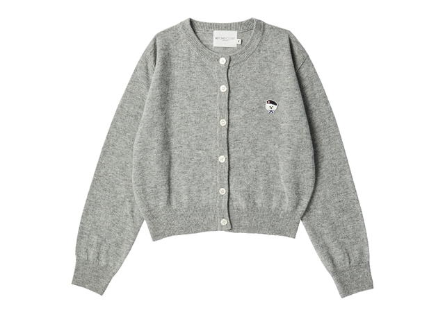 Beyond Closet Beyond Closet [Women'S Edition] Signature Logo Cotton Cardigan Gray - view 1