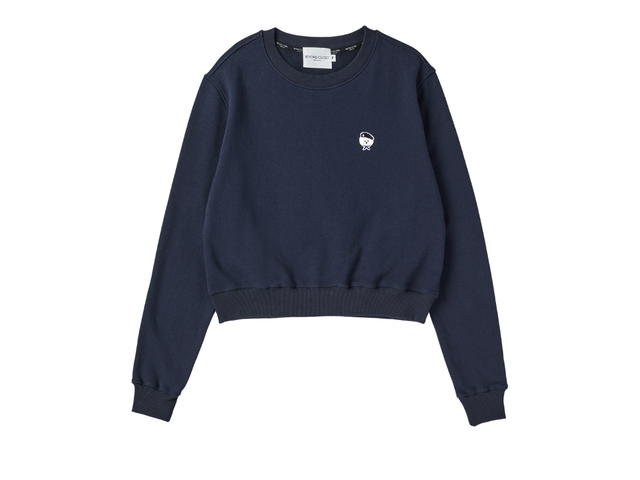 Beyond Closet Beyond Closet [Womens Edition] New Parisian Wappen Sweat Shirts Navy - view 1