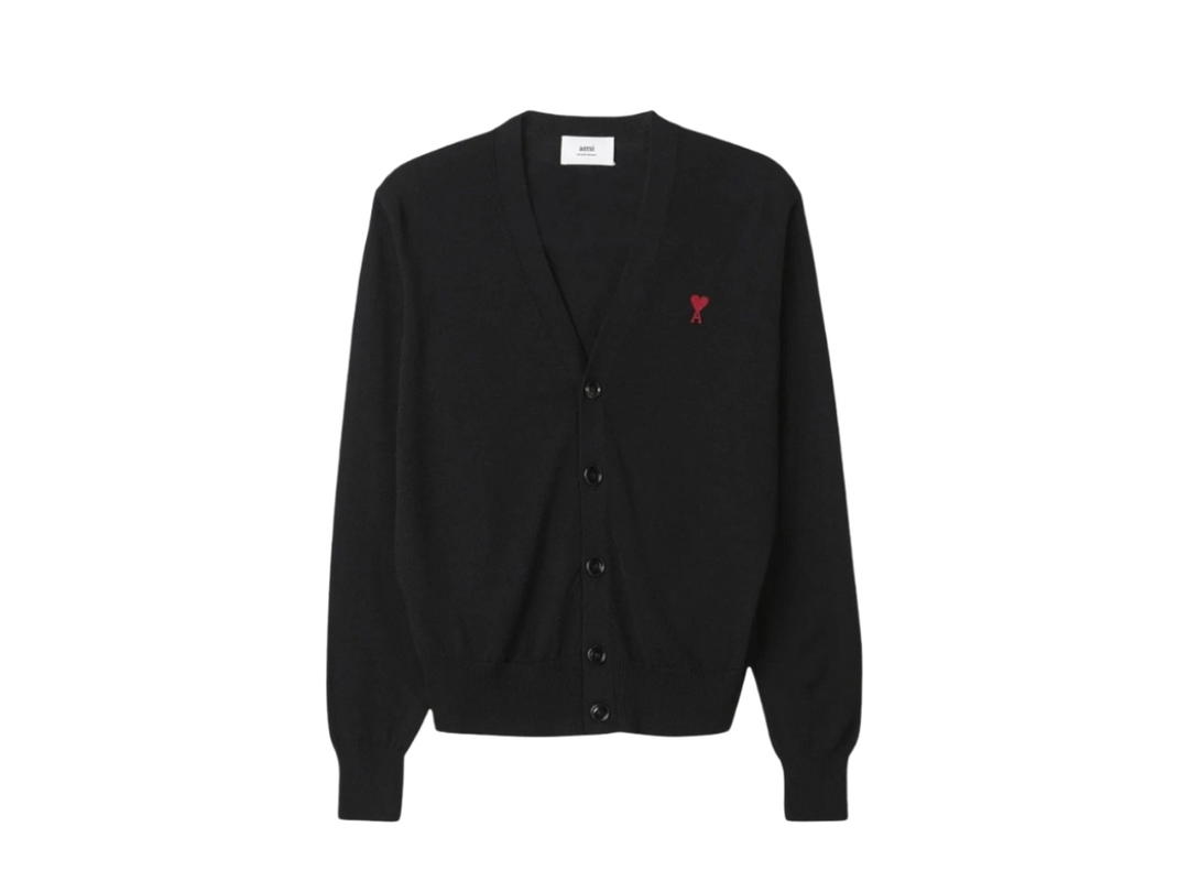 Ami Paris Ami Paris AMI de Coeur Wool Cardigan Black