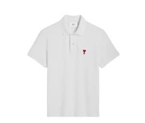 Buy Ami Paris AMI de Coeur Polo Shirt White at Sasom – Authentic and Ready to Ship
