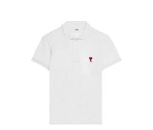 Buy Ami Paris Ami De Coeur Polo Shirt White at Sasom – Authentic and Ready to Ship