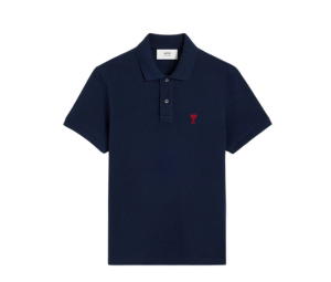 Buy Ami Paris De Coeur Polo Shirt Night Blue at Sasom – Authentic and Ready to Ship