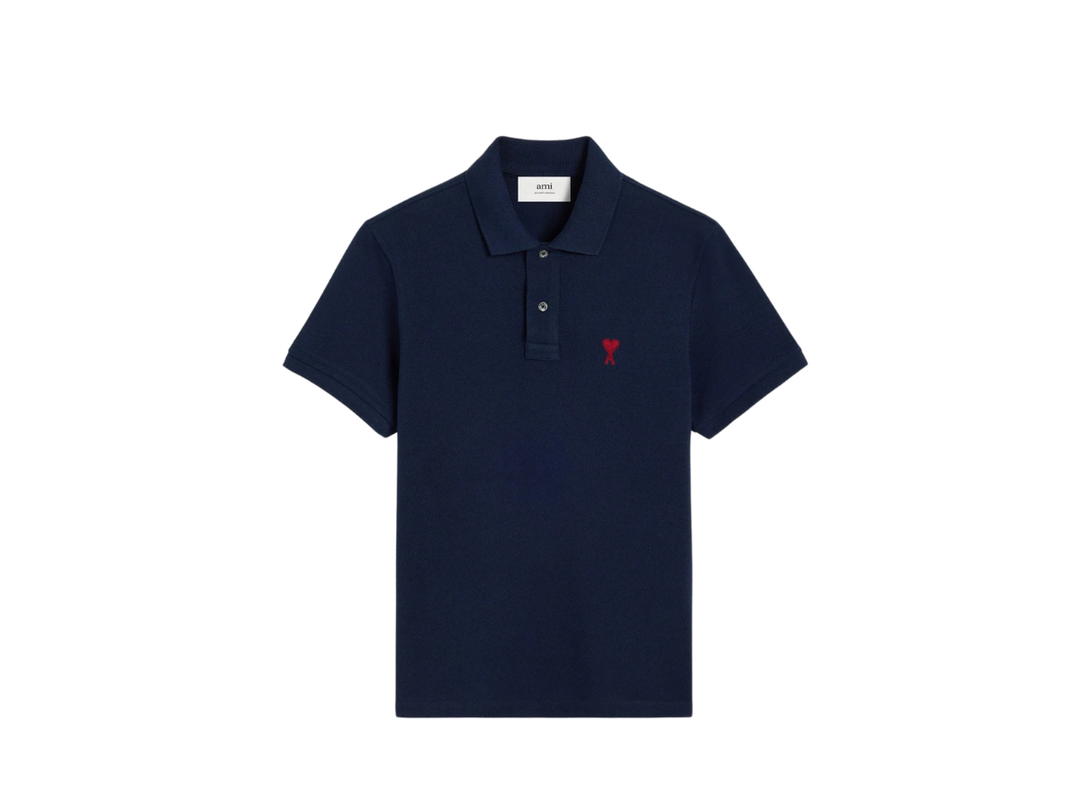 Ami Paris Ami Paris De Coeur Polo Shirt Night Blue