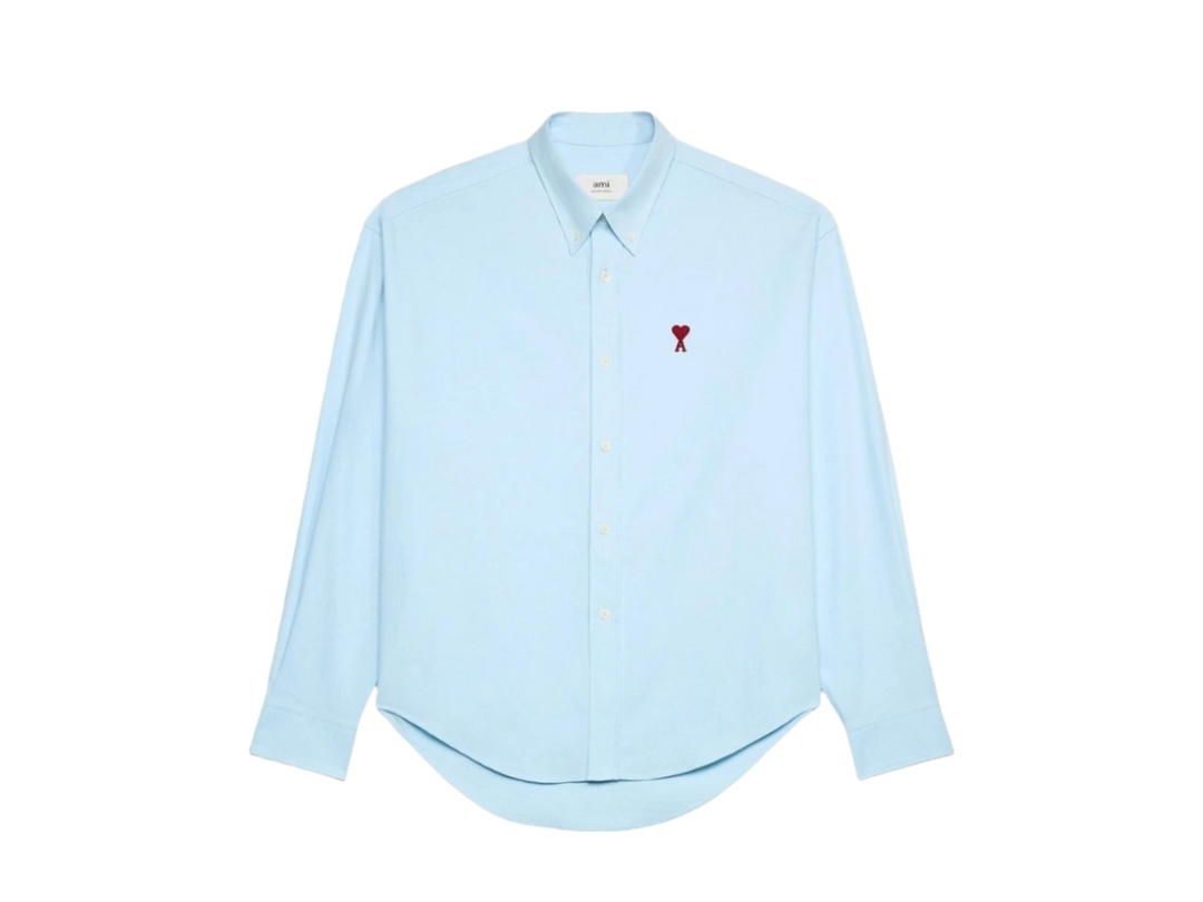 Ami Paris Ami Paris Ami De Coeur Boxy Fit Shirt Sky Blue