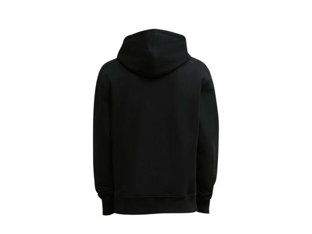 Ami Paris AMI de Coeur Loopback Oragnic Cotton Fleece Zipped Hoodie Black - view 2
