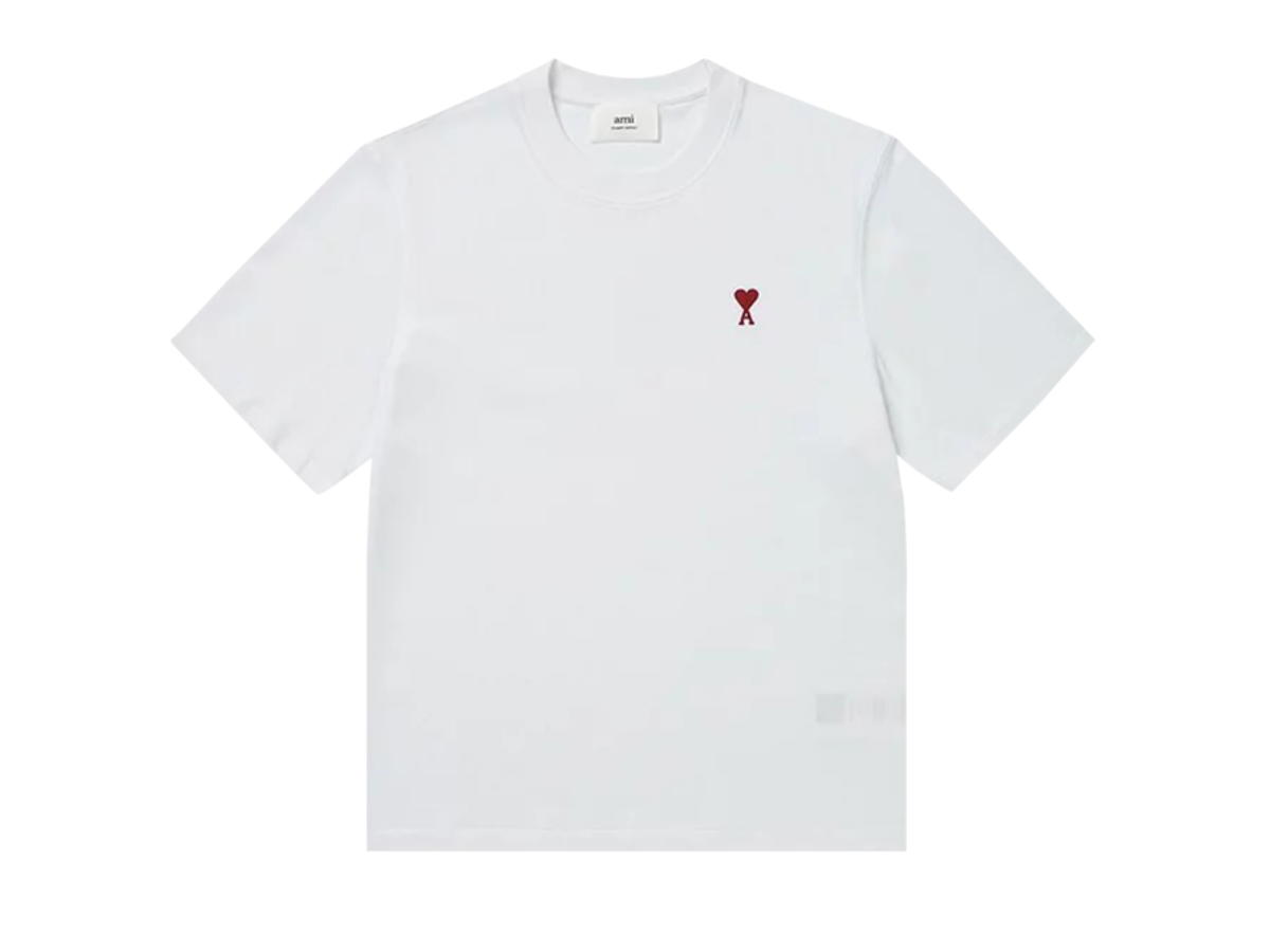 Ami Paris Ami AMI de Coeur Boxy Fit T-Shirt White