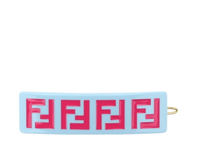 Fendi Fendi Girl's Monogram Hairclip Mint Pink - view 1