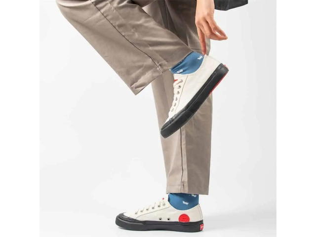 BIKK BIKK "Basic" White-Charcoal Sneakers - view 6
