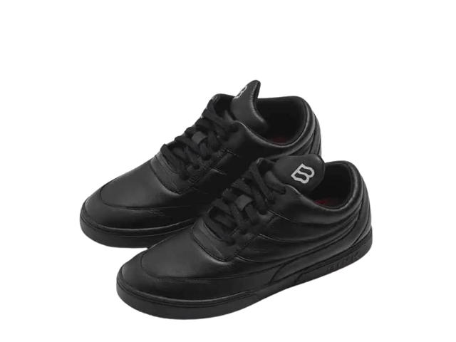 BIKK BIKK "The Fool" Black Leather Sneakers - view 1