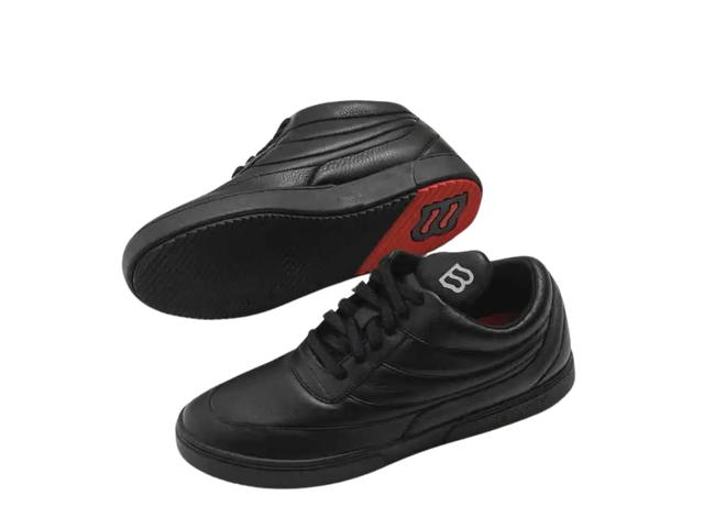 BIKK BIKK "The Fool" Black Leather Sneakers - view 3