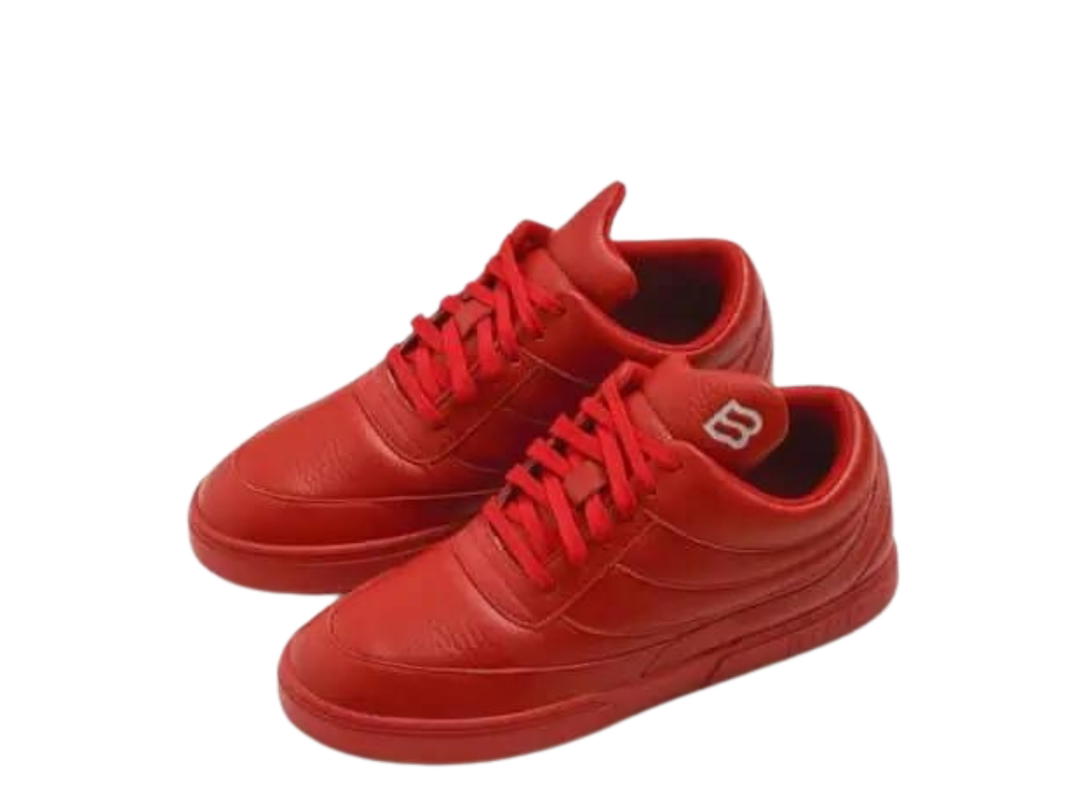 BIKK BIKK "The Fool" Red Leather Sneakers