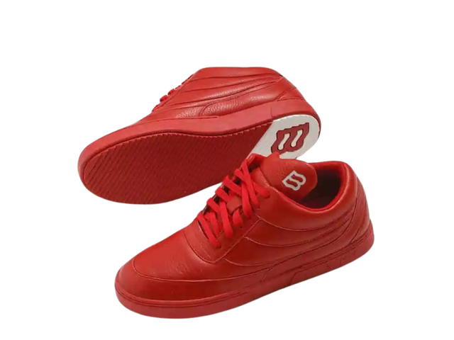 BIKK BIKK "The Fool" Red Leather Sneakers - view 3