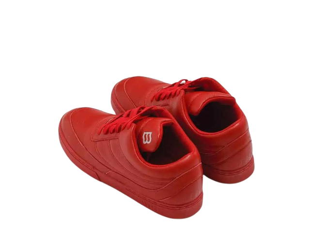 BIKK BIKK "The Fool" Red Leather Sneakers - view 4