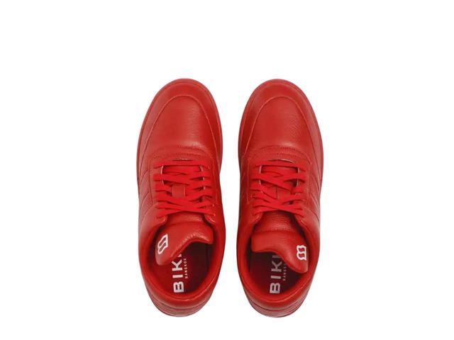 BIKK BIKK "The Fool" Red Leather Sneakers - view 5