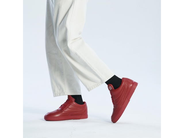 BIKK BIKK "The Fool" Red Leather Sneakers - view 7