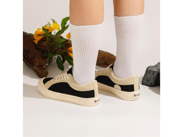 BIKK BIKK "Wind" Black-Cream Sneakers - view 6