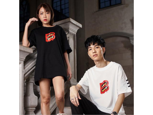 BIKK BIKK x Oct29 “B” Tee Oversized Black - view 2