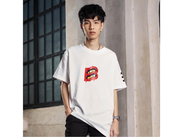 BIKK BIKK x Oct29 “B” Tee Oversized White - view 2