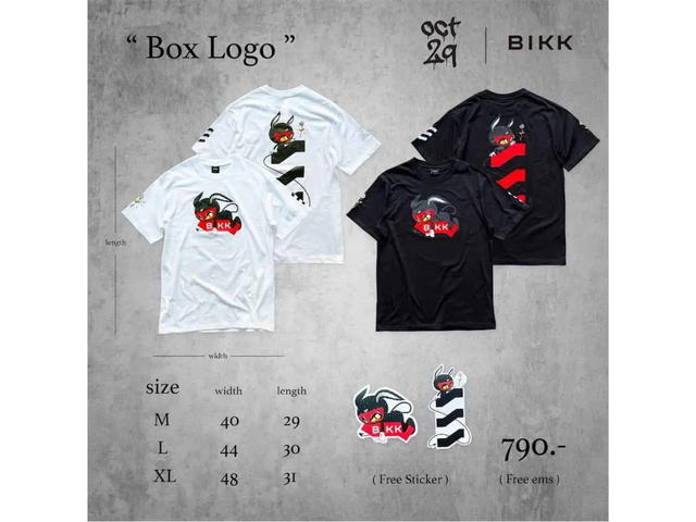 BIKK BIKK x Oct29 “Box Logo” Oversized Tee Black - view 5