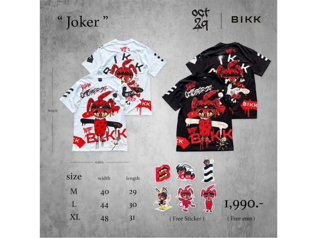 BIKK BIKK x Oct29 “Joker” OVP Oversized Tee Black - view 5