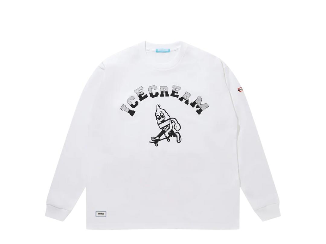 Billionaire Boys Club Billionaire Boys Club Cotton Long-Sleeve T-Shirt Skate White