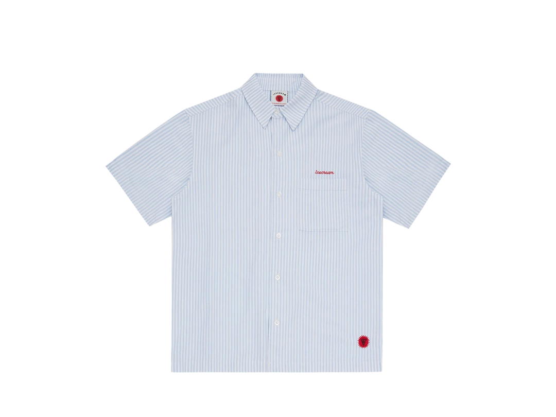 Billionaire Boys Club Billionaire Boys Club Diner Short-Sleeve Striped Shirt Blue Stripe