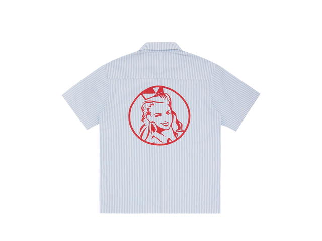 Billionaire Boys Club Billionaire Boys Club Diner Short-Sleeve Striped Shirt Blue Stripe - view 2