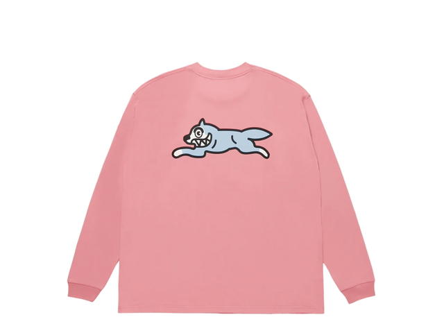 Billionaire Boys Club Billionaire Boys Club Embroidered Logo Cotton Long-Sleeve T-Shirt Running Dog Deep Pink - view 2