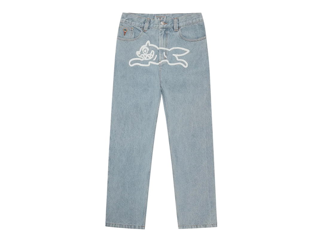 Billionaire Boys Club Billionaire Boys Club Icecream Running Dog Double Scoop Denim Pant Mid Wash Blue