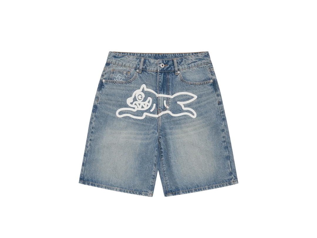 Billionaire Boys Club Billionaire Boys Club Running Dog Denim Shorts Washed Blue