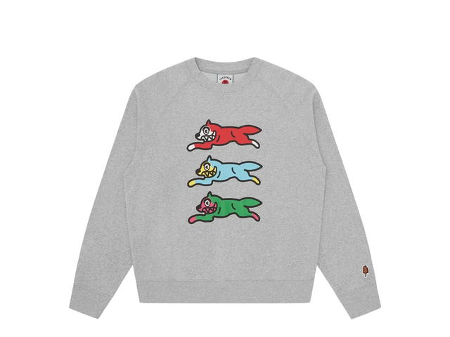 Billionaire Boys Club Billionaire Boys Club Triple Running Dog Crewneck Heather Grey - view 1