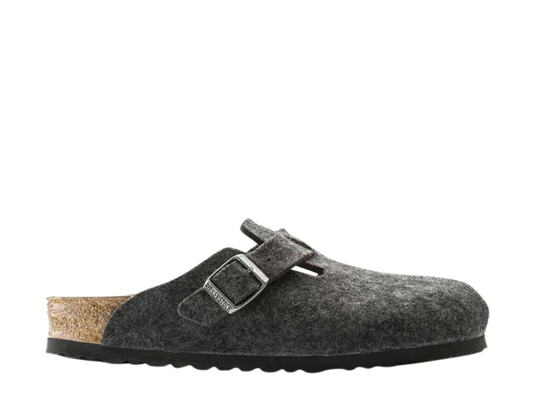 Birkenstock Birkenstock Boston Anthracite Wool (Narrow Fit)