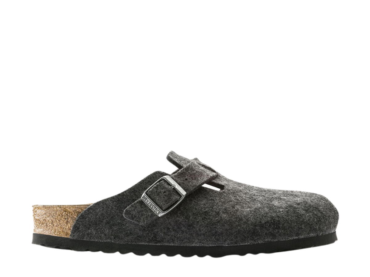 Birkenstock Birkenstock Boston Anthracite Wool (Narrow Fit)