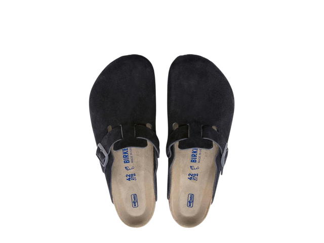 Birkenstock Birkenstock Boston Clog Suede Leather Midnight - view 3
