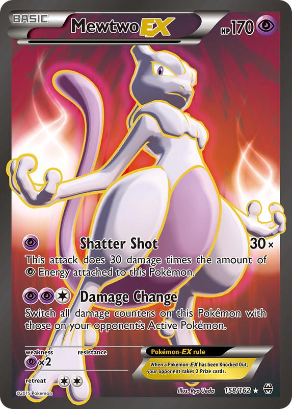 Pokemon Pokemon Mewtwo-EX RU [BKT 158/162] XY "BREAKthrough" (EN)