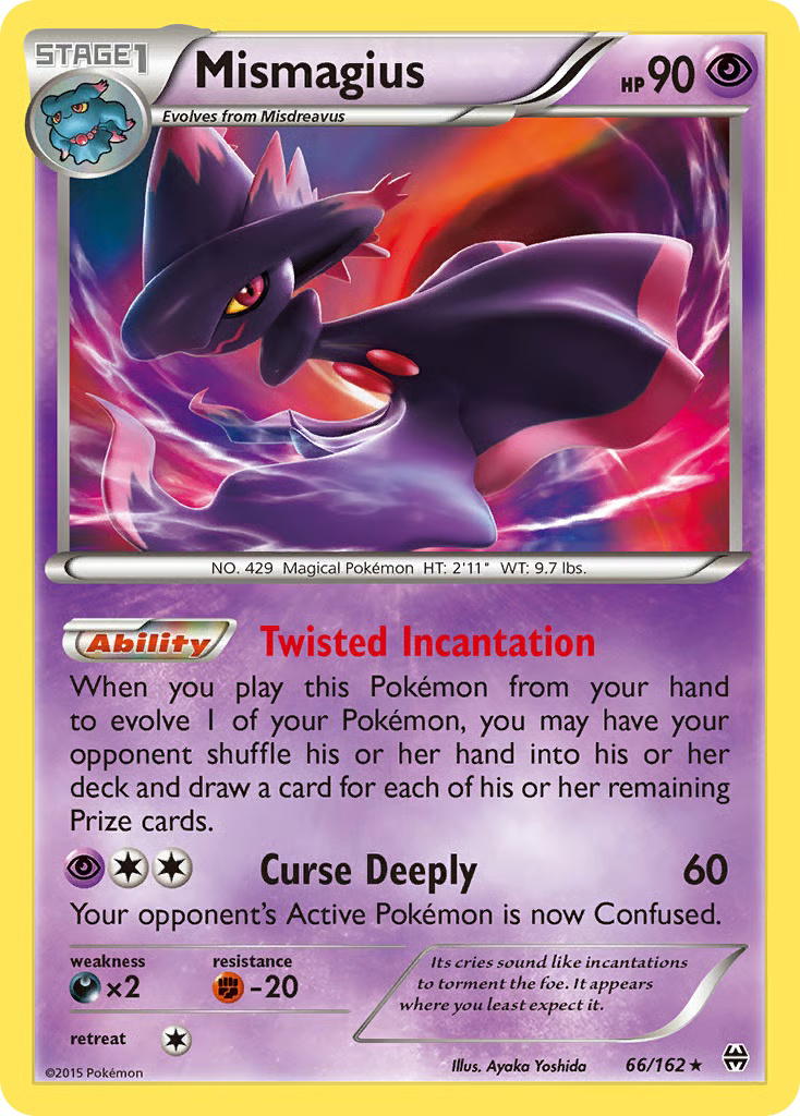Pokemon Pokemon Mismagius H [BKT 66/162] XY "BREAKthrough" [ReverseHolo] (EN)