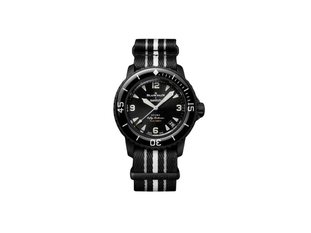 Swatch Swatch X Blancpain Bioceramic Scuba Fifty Fathoms Ocean Of Storms
