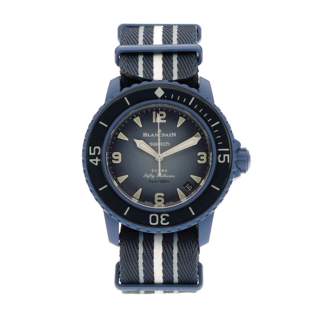 Swatch Blancpain x Swatch Scuba Fifty Fathoms Atlantic Ocean SO35A100