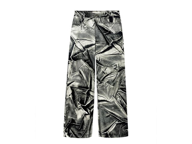BLR BLR Crumpled Denim Print Jeans Grey - view 1