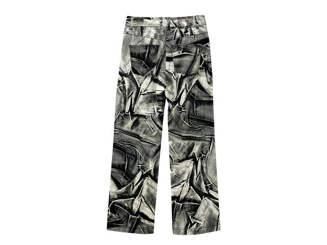 BLR BLR Crumpled Denim Print Jeans Grey - view 2